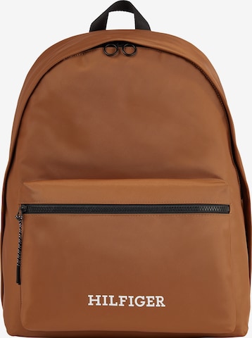 TOMMY HILFIGER Rucksack in Braun: predná strana