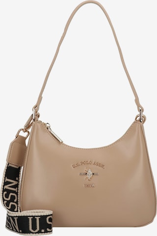 U.S. POLO ASSN. Schultertasche 'Heat' in Beige: Vorderseite