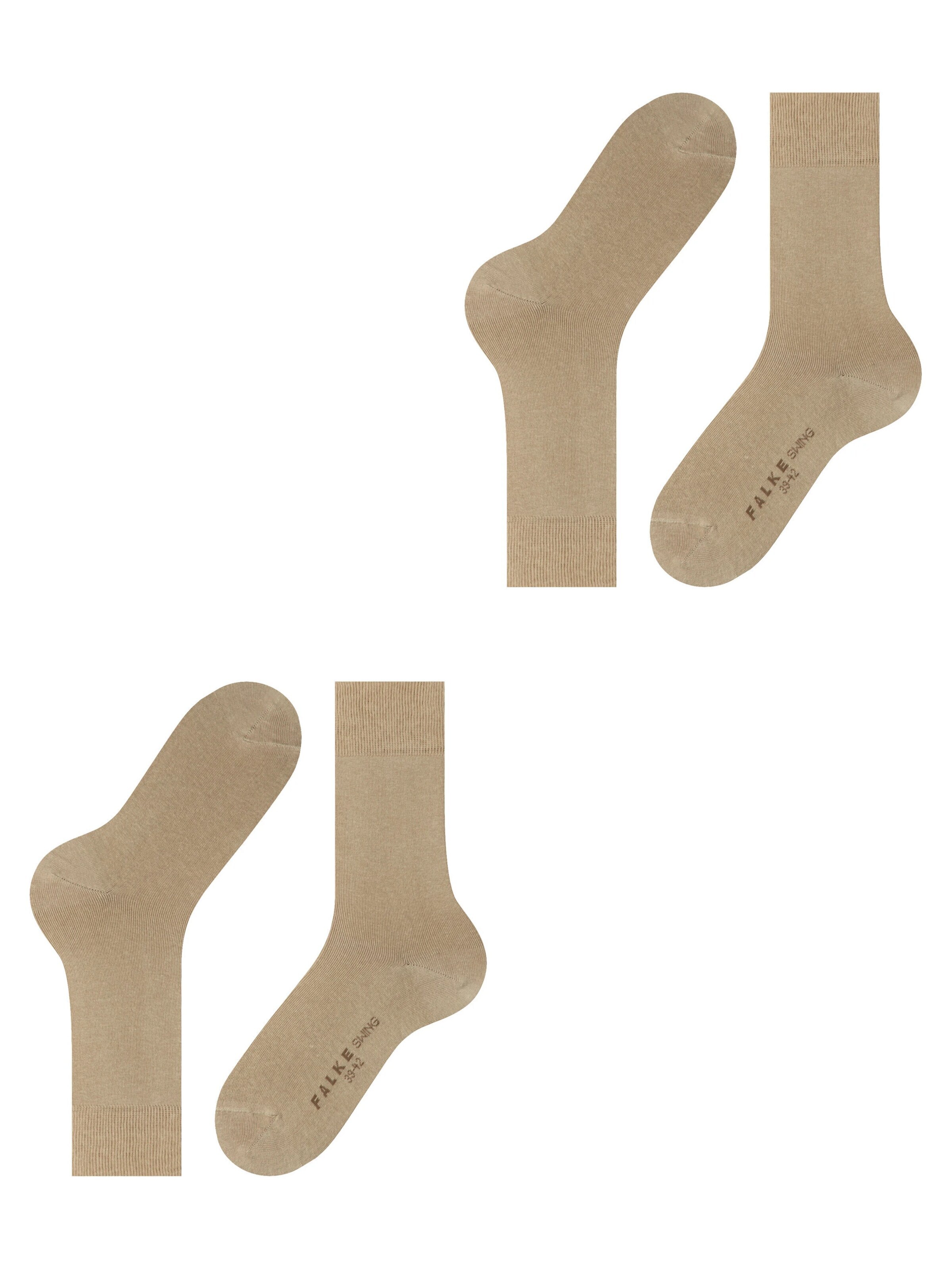 FALKE Socks 'Swing 2-Pack' in Beige