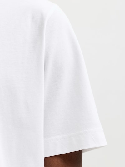 JACK & JONES Shirt 'JORNORREBRO' in S in de kleur Koraal / Wit, Productweergave