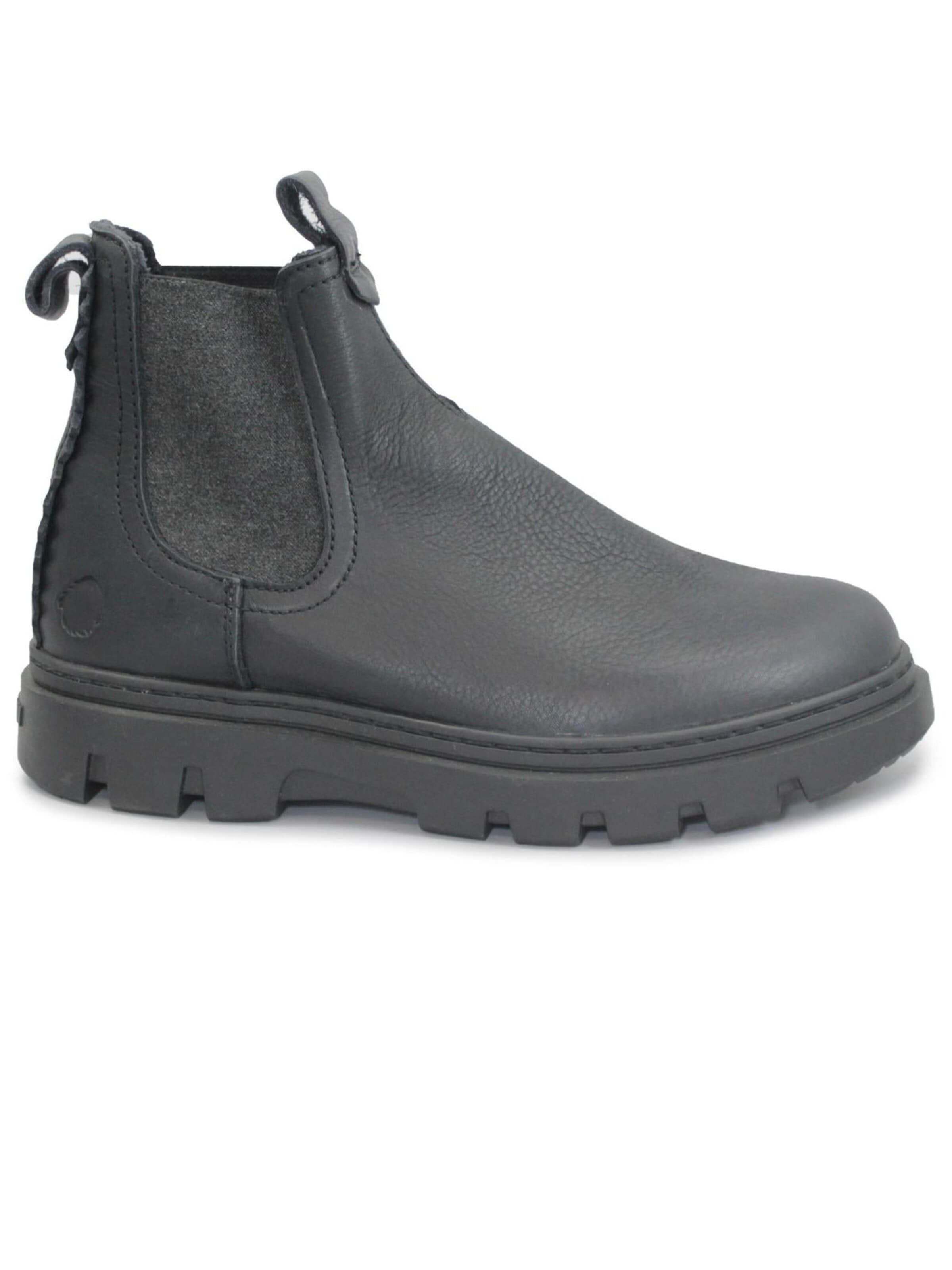 Boots chelsea di satorisan in nero: frontale