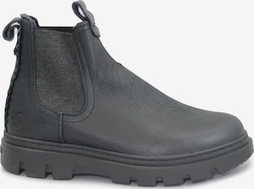 satorisan - Botas chelsea em preto: frente