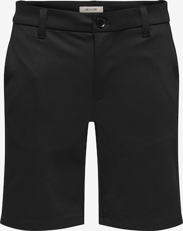 Only & Sons Слим Штаны 'ONSTHOR' в Черный: спереди
