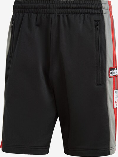 ADIDAS ORIGINALS Pantalón 'Adicolor Adibreak' en gris claro / rojo / negro / blanco, Vista del producto