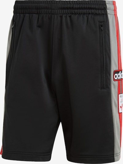 ADIDAS ORIGINALS Shorts 'Adicolor Adibreak' in hellgrau / rot / schwarz / weiß, Produktansicht