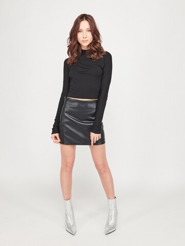 ABOUT YOU x VIAM Studio Skirt in Black