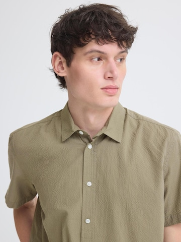 BLEND Comfort fit Button Up Shirt ' BHAvan ' in Green
