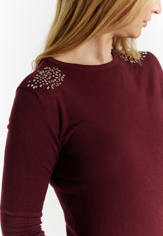 usha BLACK LABEL - Pullover 'Nowles' em vermelho