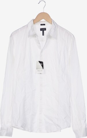 Armani Jeans Button Up Shirt in XXXL in White: front