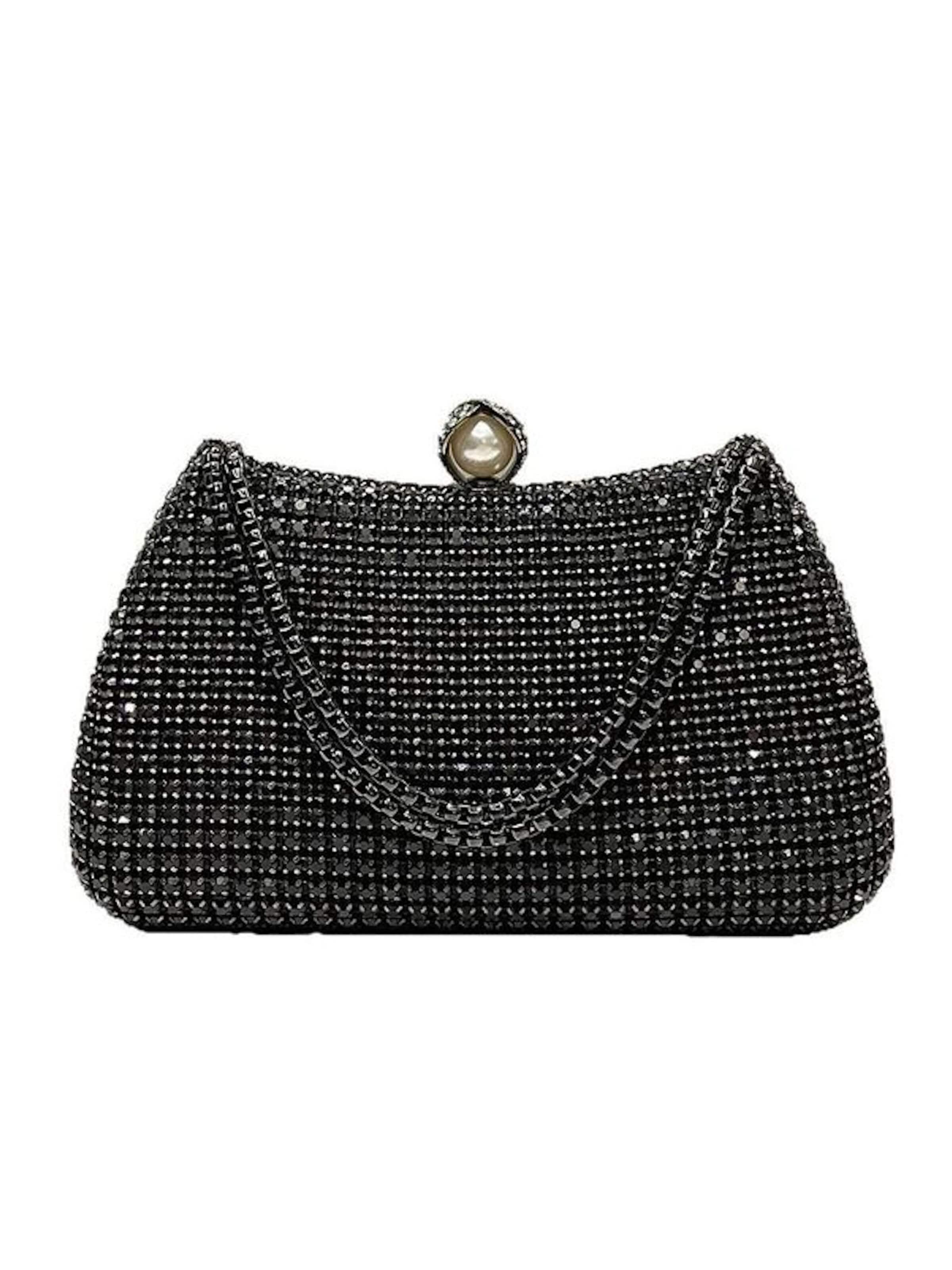 Tomshop24-7 Clutch 'Abendtasche Franziska' in Black: front