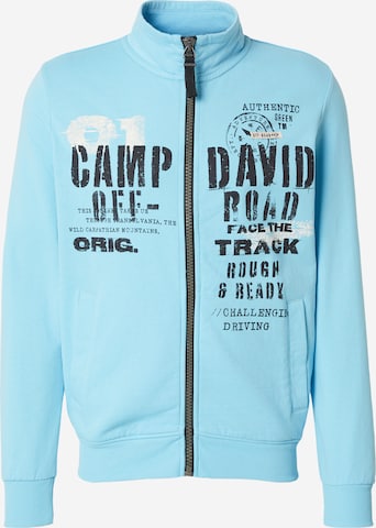 Giacca di felpa di CAMP DAVID in blu: frontale