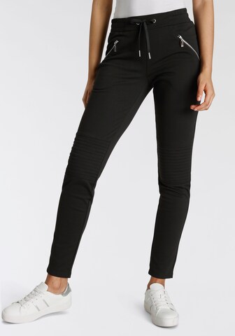 BRUNO BANANI Regular Pants in Black: front