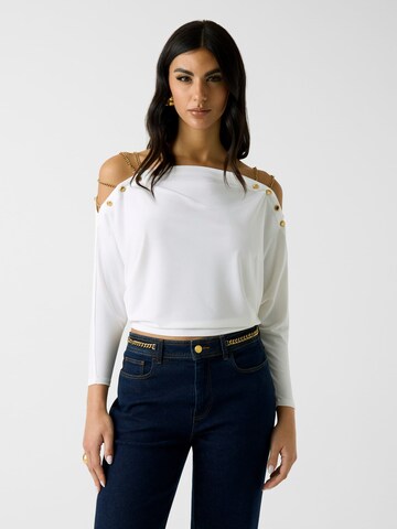 MARCIANO LOS ANGELES Blouse in Beige: front