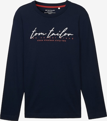 TOM TAILOR Tričko – modrá: přední strana