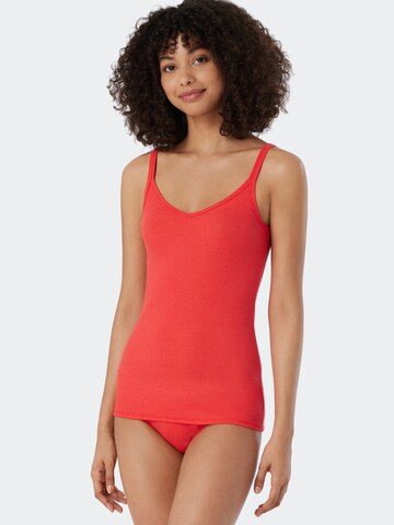 SCHIESSER Top ' Personal Fit ' in Rot: Vorderseite