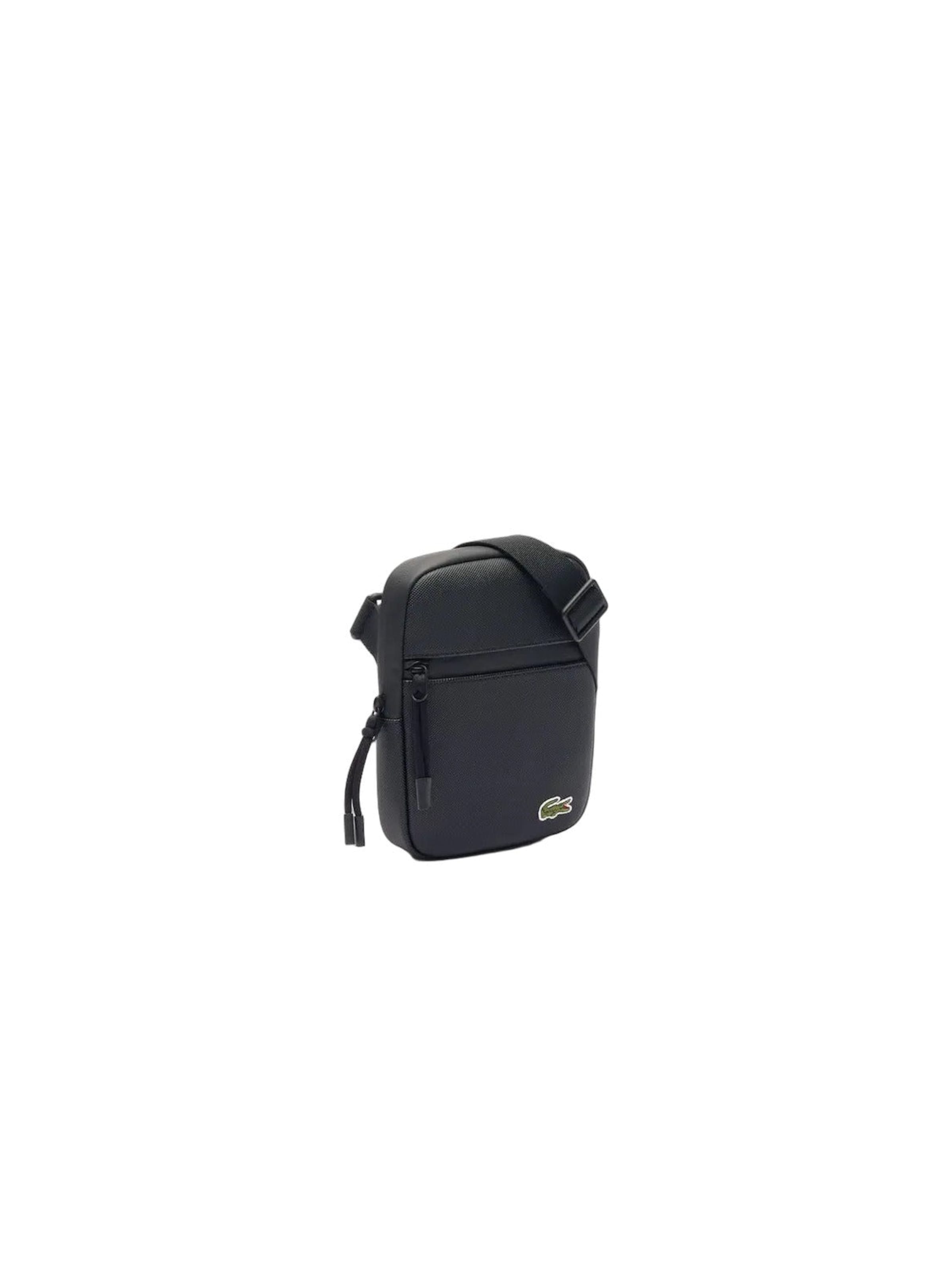 LACOSTEMessenger torba preko ramena 'Lcst' - crna boja