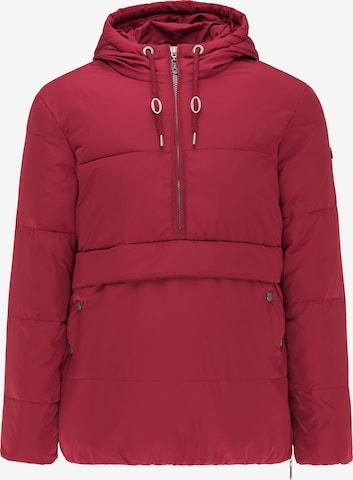 DreiMaster Maritim Winter Jacket in Red: front