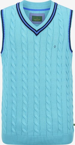 Charles Colby Sweater Vest in Blue: front