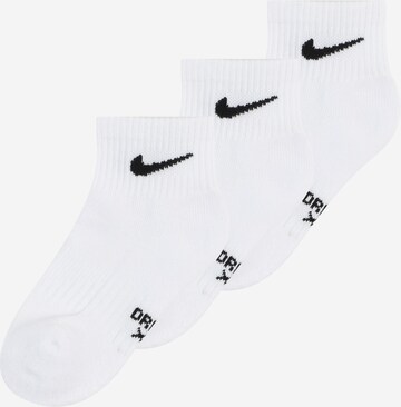 NIKE - Calcetines deportivos en blanco: frente