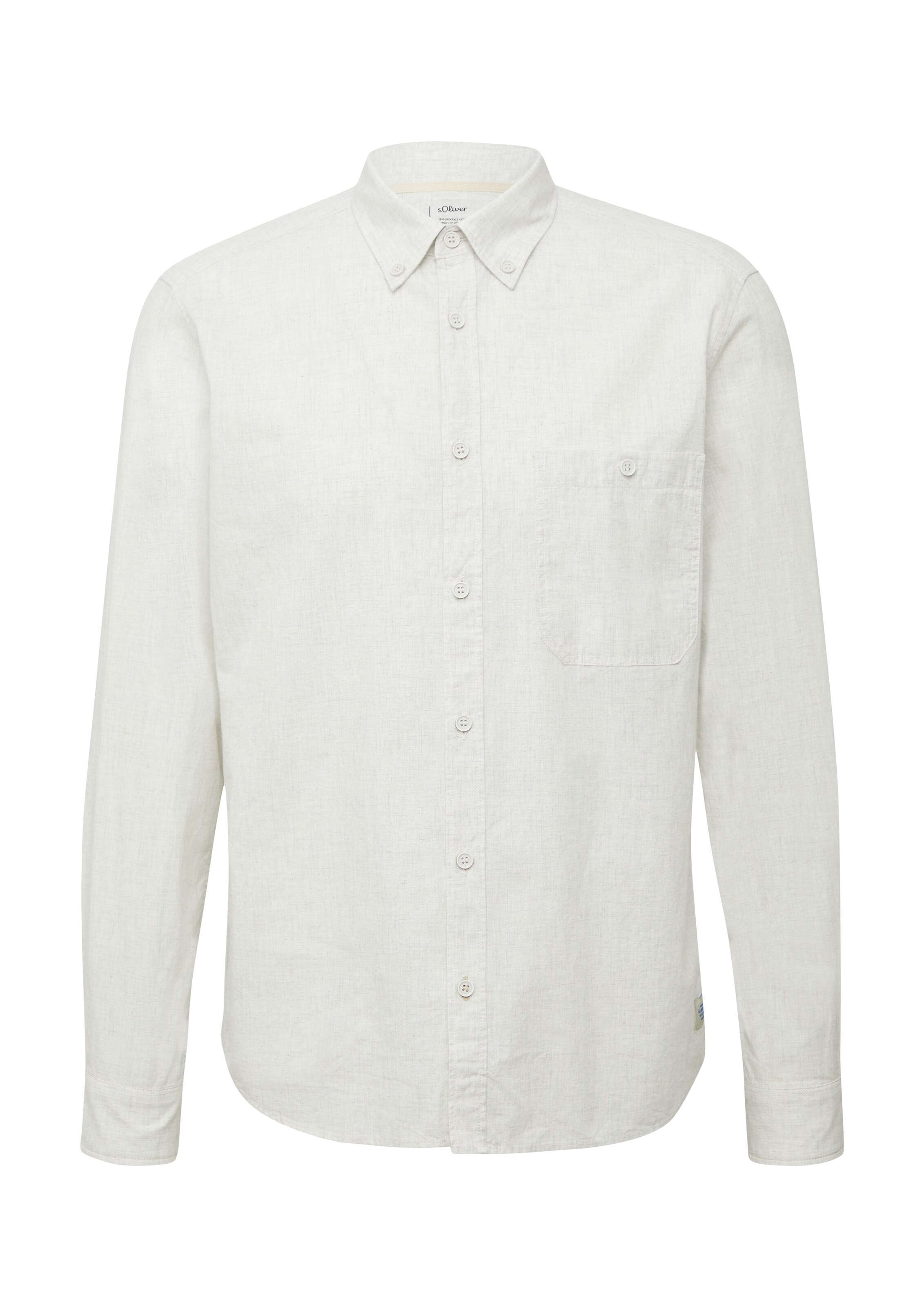 s.Oliver Regular Fit Hemd in Weiß: Vorderseite