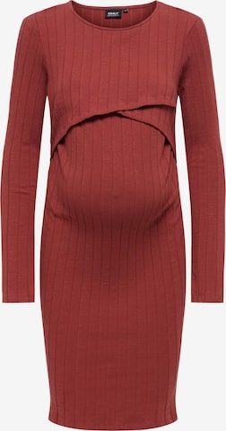Only Maternity Jurk 'OLMALEJANDRA' in Rood: voorkant