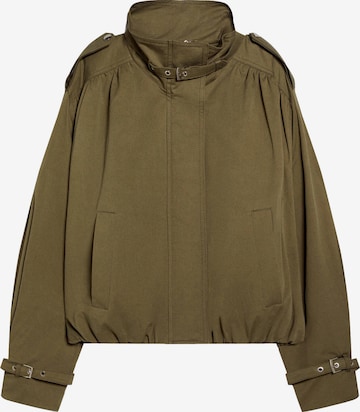 Bershka Välikausitakki värissä vihreä: etupuoli