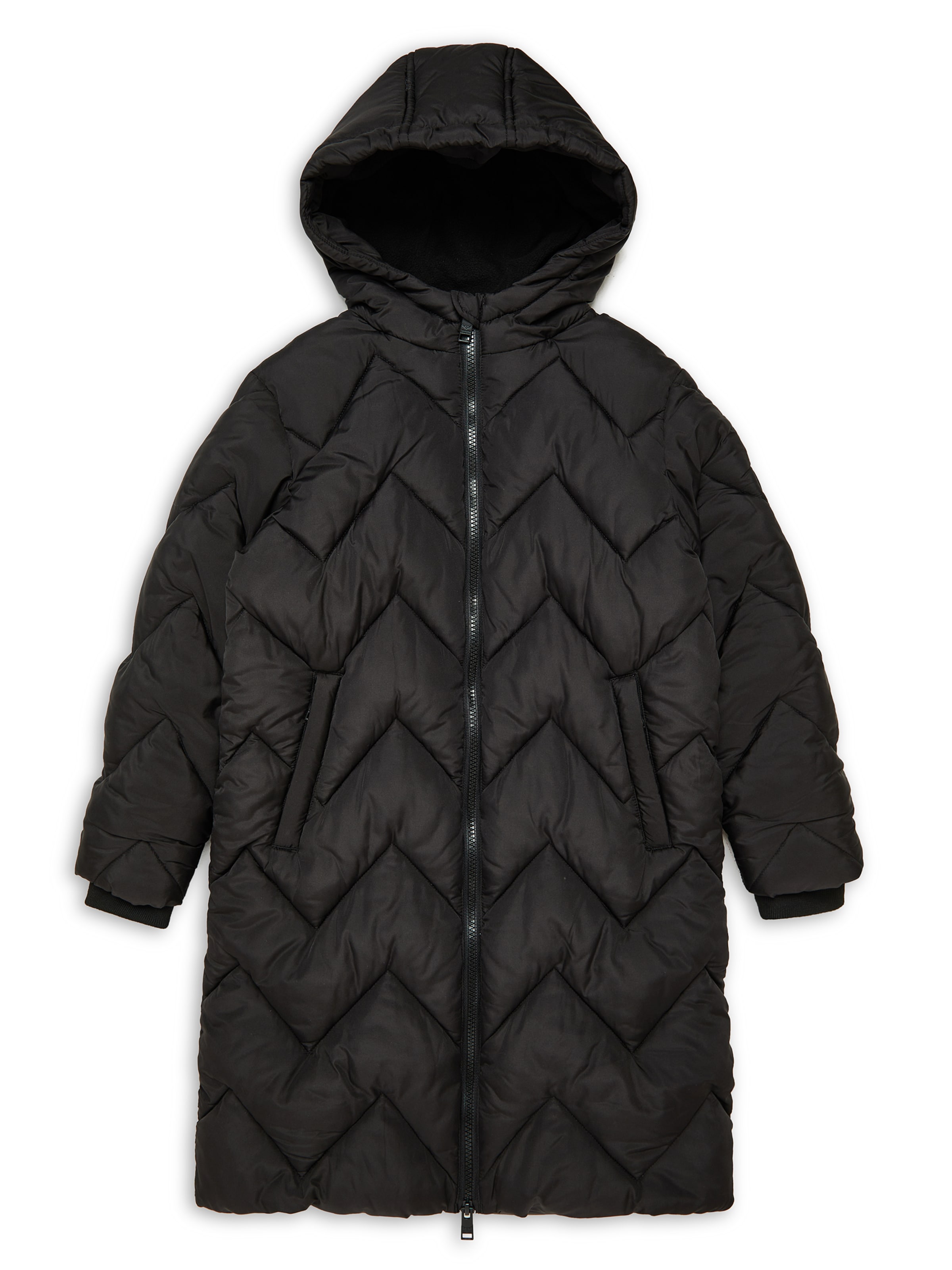 Threadboys Mantel 'Gandey' in Schwarz: Vorderseite