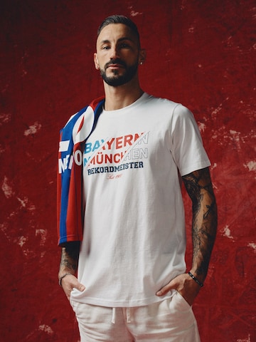 FC BAYERN MÜNCHEN T-Shirt Rekordmeister 'FC Bayern München' in Weiß