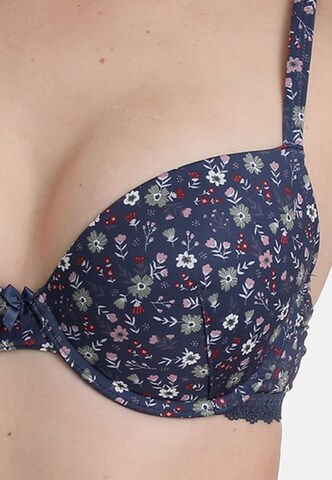 Invisible Soutien-gorge 'PRINT ARRANGEMENT' sassa en bleu