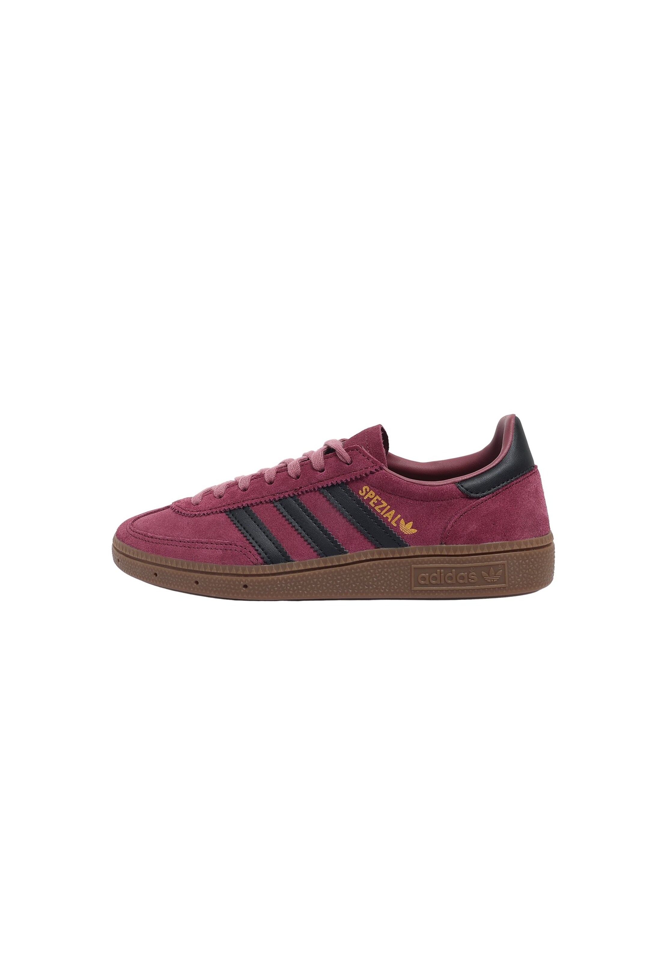 ADIDAS ORIGINALS Кроссовки 'HANDBALL SPEZIAL' в размере 35,5 в Золотой / Бордовый / Черный, Обзор товара