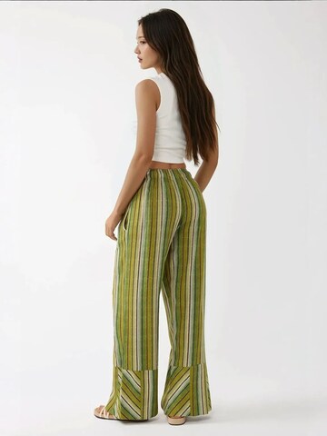 Wide Leg Pantalon Hiccup en vert