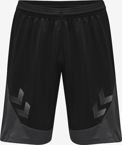 Hummel Shorts 'Lead Poly' in dunkelgrau / schwarz / weiß, Produktansicht