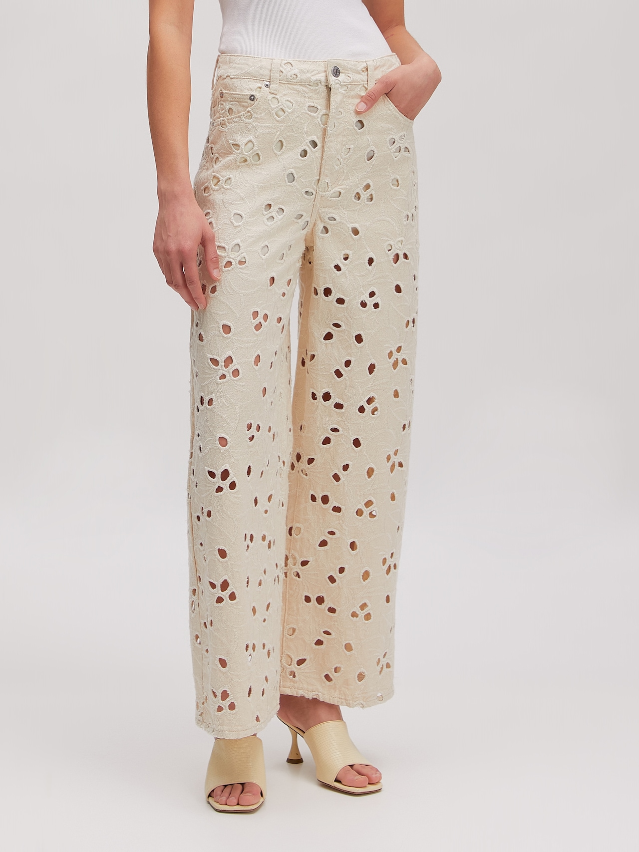 EDITED Pantalón 'Tabea' crema