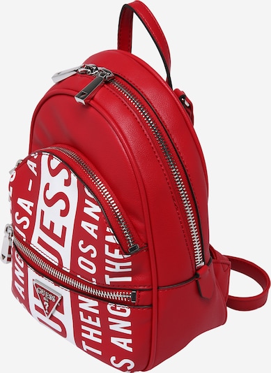 GUESS Backpack in Blood red / White, Item view