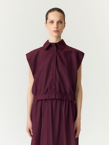 Camicia da donna 'YASTimber' di YAS in rosso: frontale
