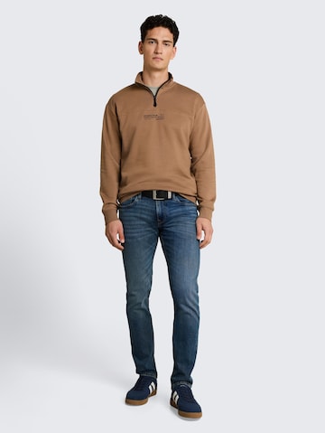 TOM TAILOR DENIM Μπλούζα φούτερ σε καφέ