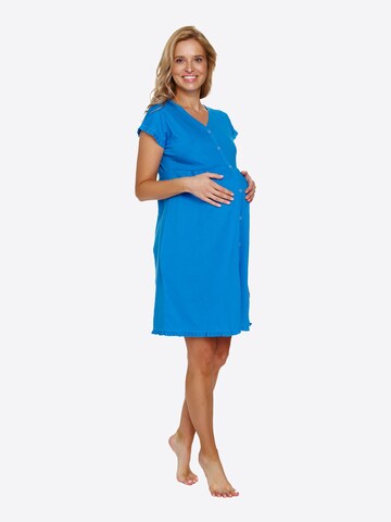 Doctor nap Nachthemd 'Doctor Nap Damen Nachthemd' in Blau