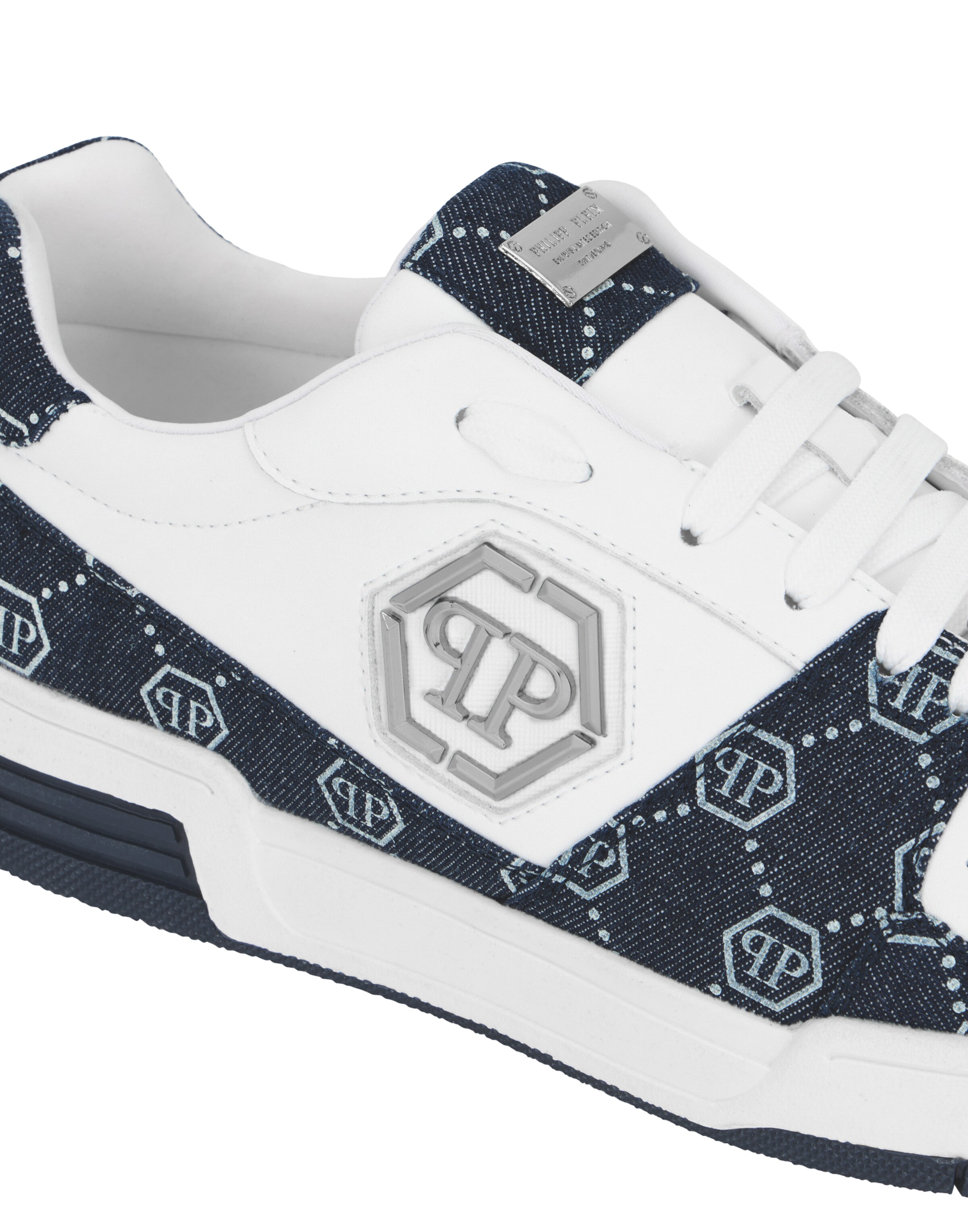 Baskets basses Philipp Plein en blanc