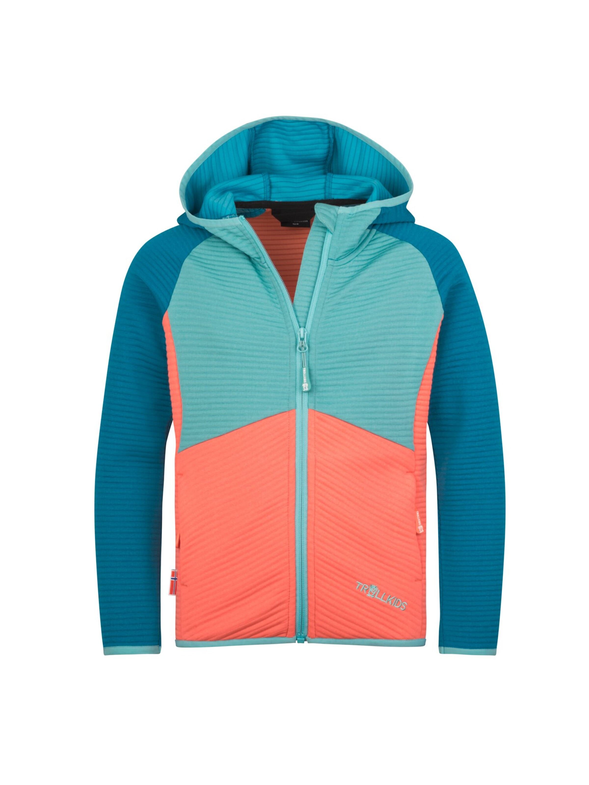 TROLLKIDS Fleece Jacket in Orange: front