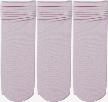 Millo Socks 'Ice Viskose' in Purple: front