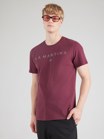 raudona La Martina Marškinėliai: priekis