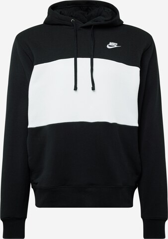 Nike Sportswear Sweatshirt in Zwart: voorkant