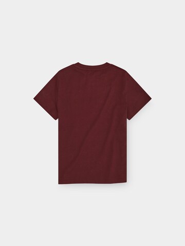Bavarian Caps Shirt 'Pumuckl lacht' in Red