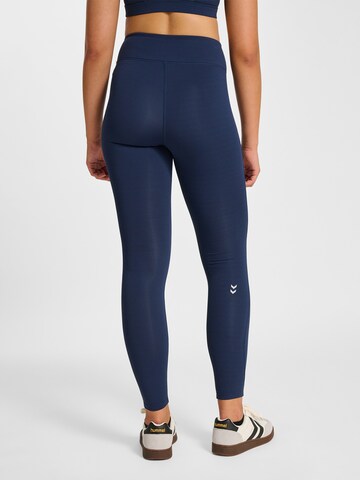Hummel Skinny Sportbroek 'Pulse' in Blauw