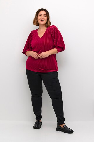 KAFFE CURVE Shirts 'Cacanna' i rød