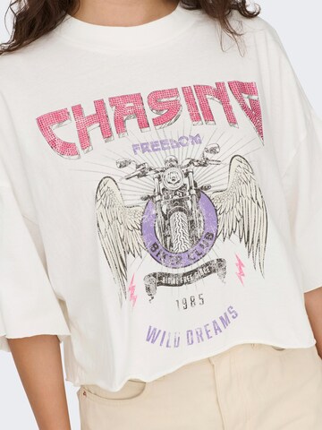 ONLY - Camiseta en blanco