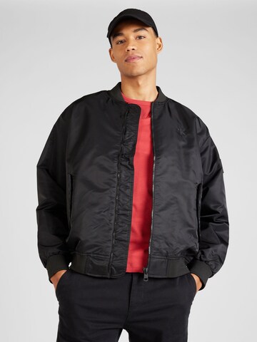Calvin Klein Jeans Jacke in Schwarz: Vorderseite