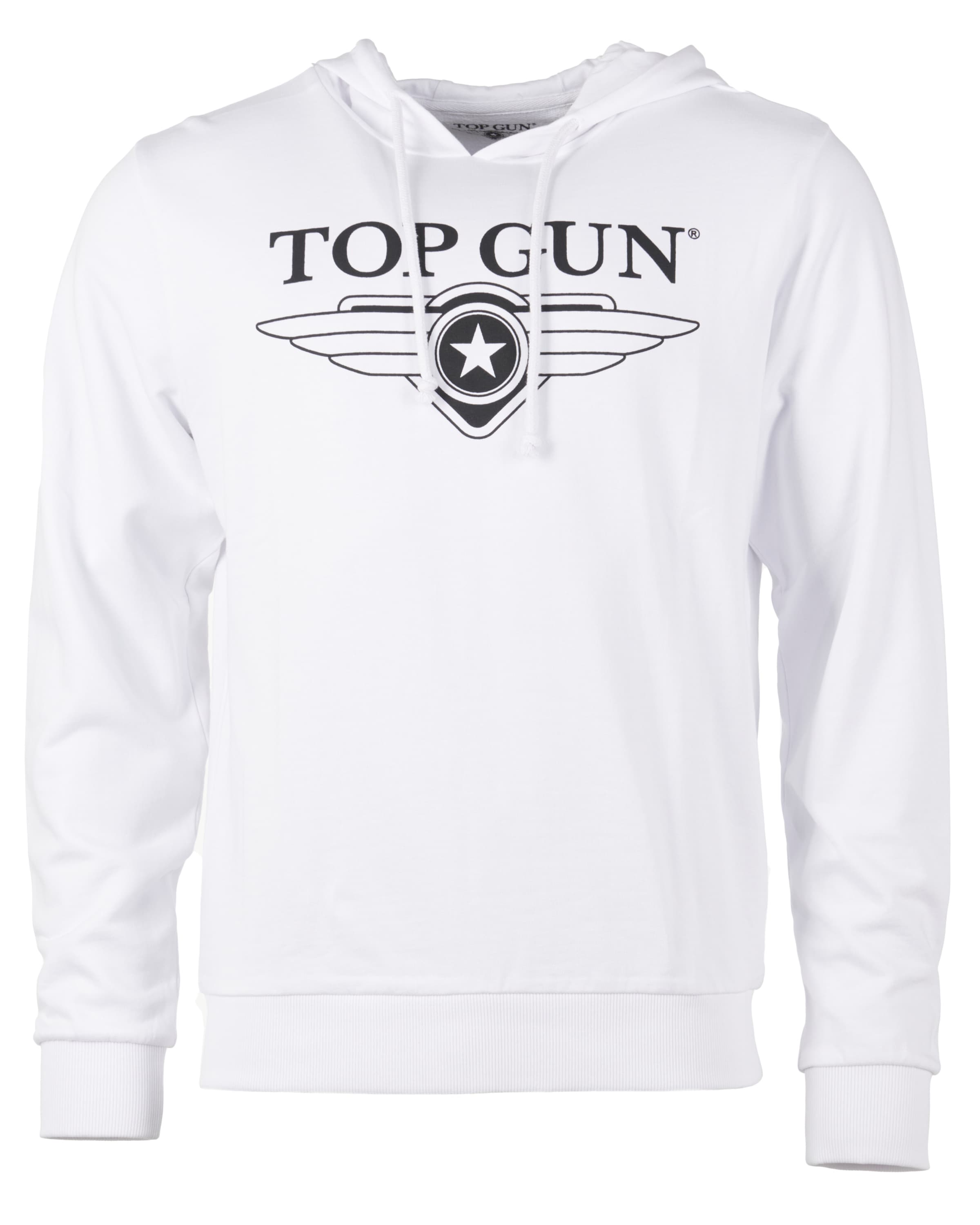 TOP GUN Hoodie in Weiß: Vorderseite