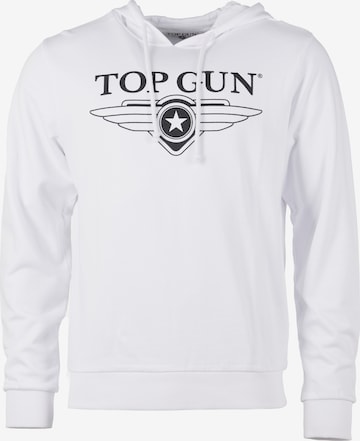 TOP GUN Sweatshirt in White: front
