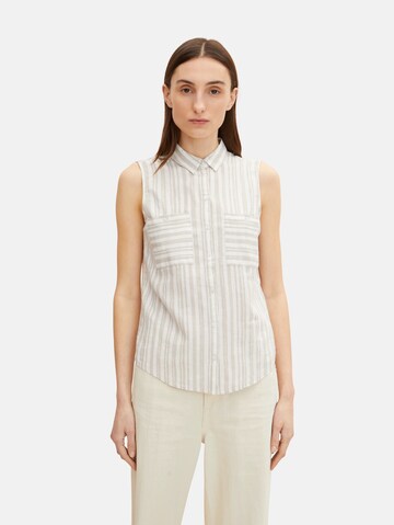 TOM TAILOR Blouse in Beige: voorkant